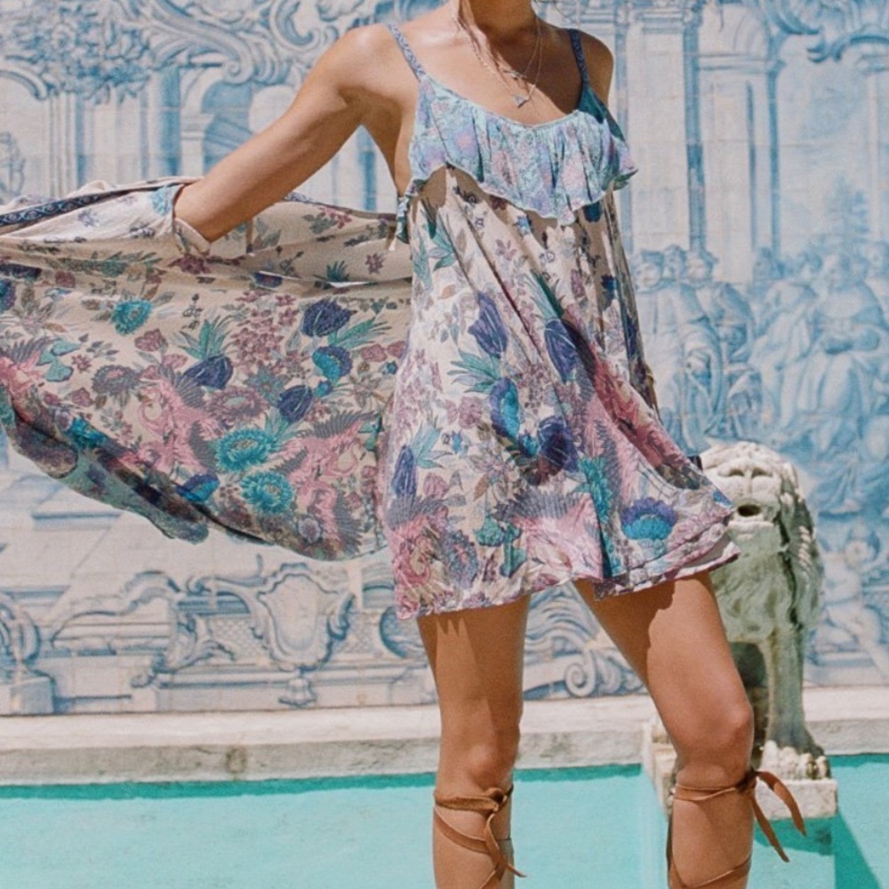 Spell & the Gypsy Siren Song Mini Dress-Mermaid